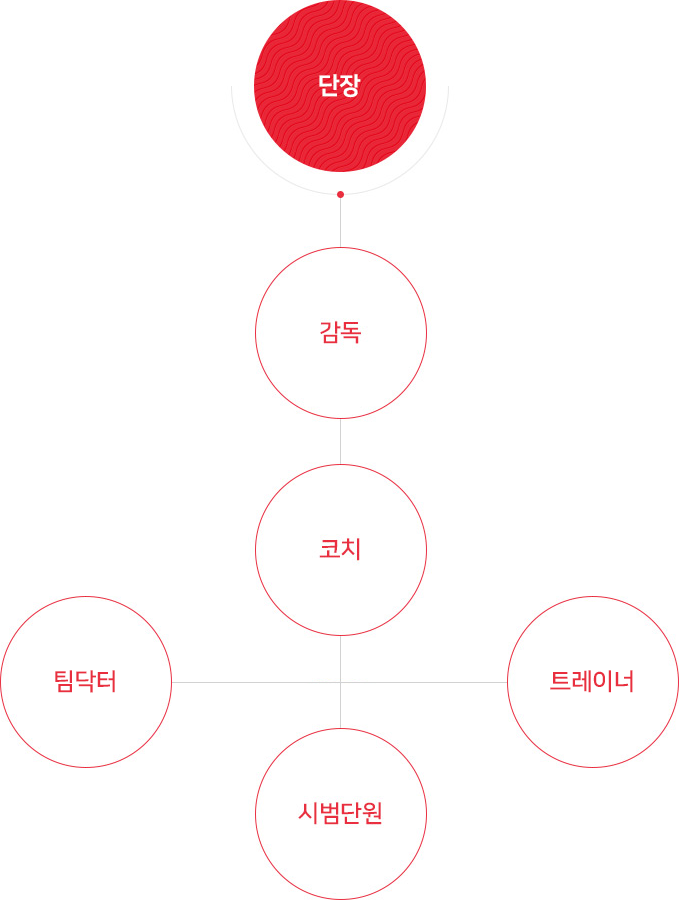시범단 조직도